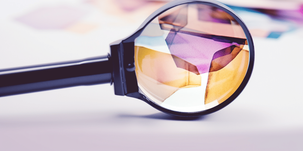 Loupe posée au sol