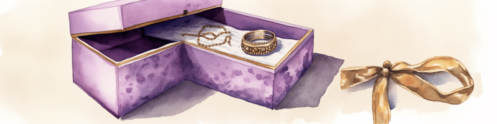 Bijou dans son coffret