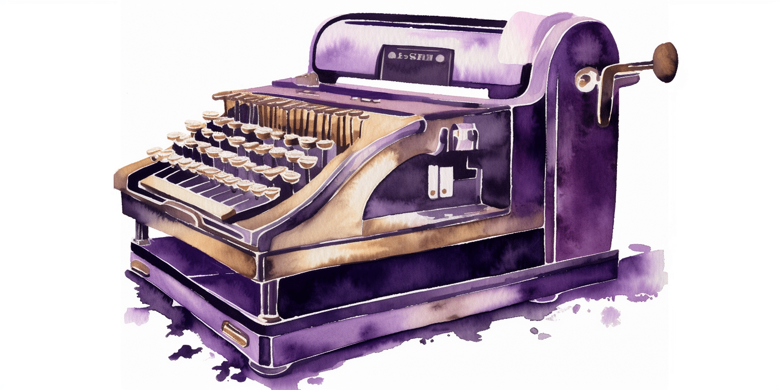 Vieille caisse enregistreuse