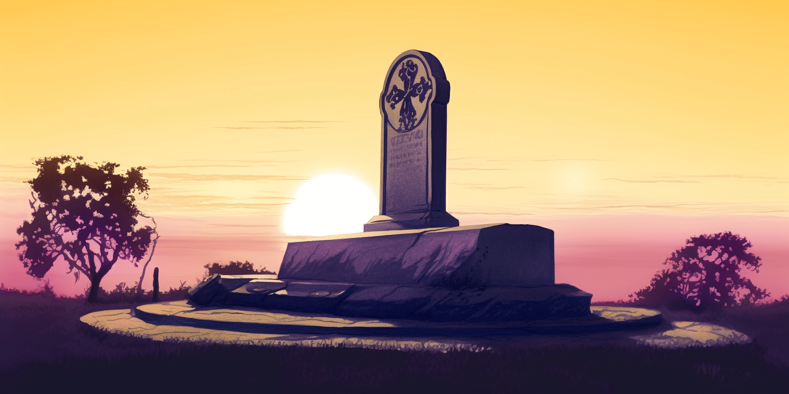 Epitaphe sur une pierre tombale