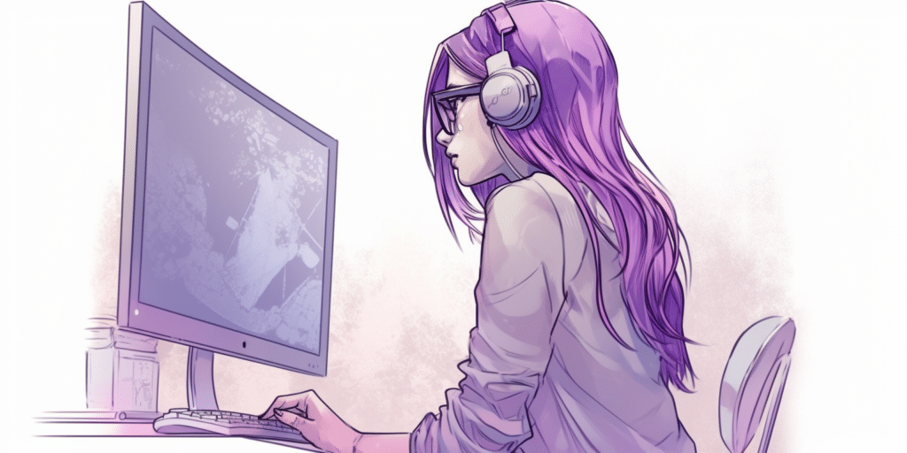 Femme qui regarde une série sur le deuil