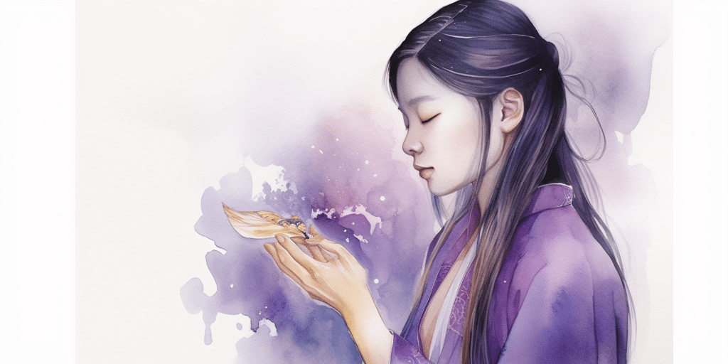 Femme chinoise spirituelle