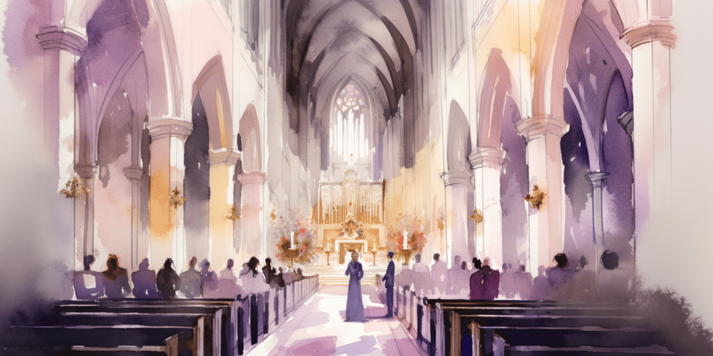 Cérémonie religieuse d'enterrement