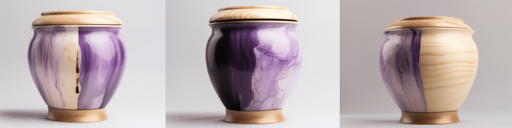 Urne en matériaux naturels